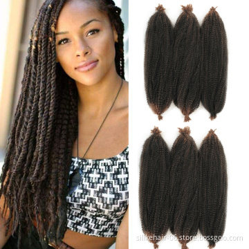 Soft Fluffy Long Afro Kinky Synthetic Springy Marley Crochet Twist Braiding Hair  Synthetic  Hair Extension curl marley braid